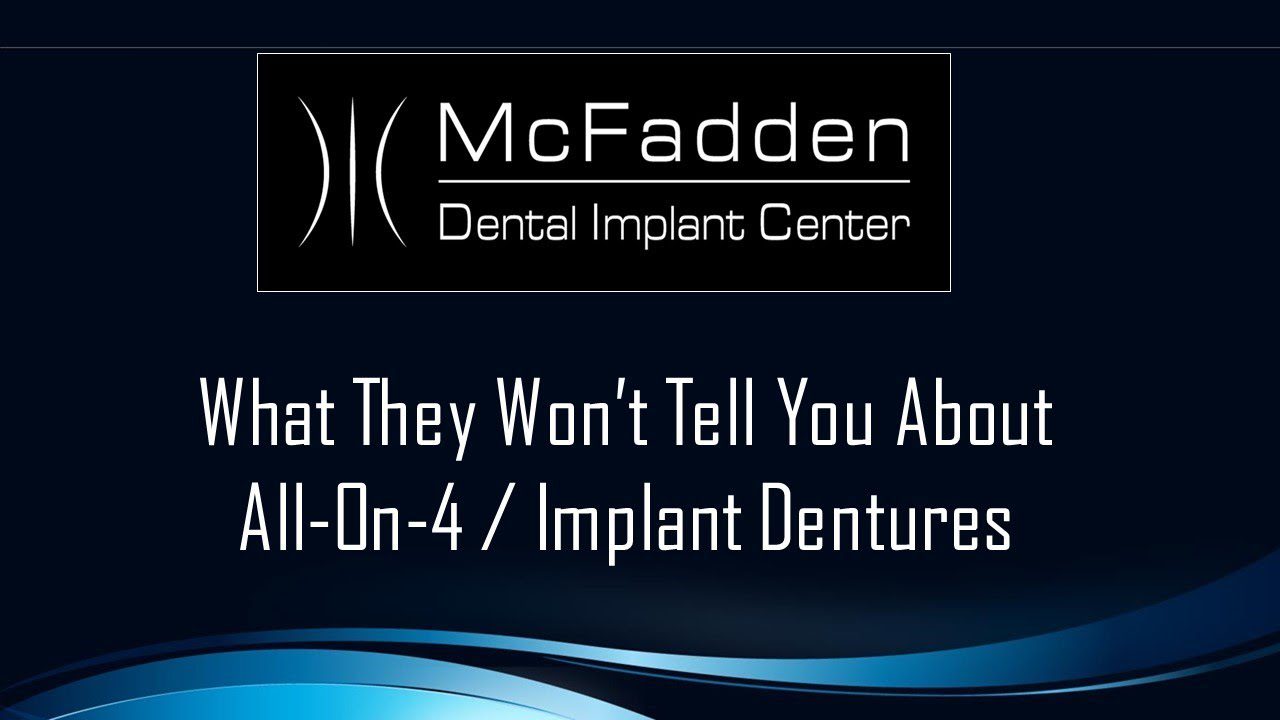What they wont tell you about All-On-4/Implant Dentures